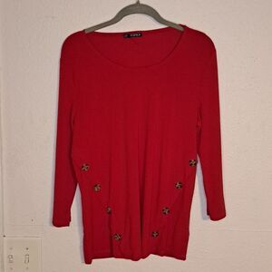 Storybuk red blouse size medium